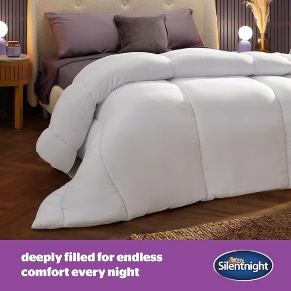Silentnight Deep Sleep Duvet 10.5 Tog - All Year Round Soft Fluffy Comfortable Duvet - Hypoallergenic Machine Washable - Single, White, 444729GE - Image 6